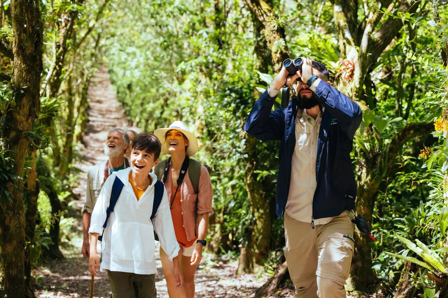 Birdwatching on the trails at Mango Valley, Costa Rica